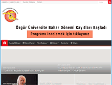 Tablet Screenshot of ozguruniversite.org